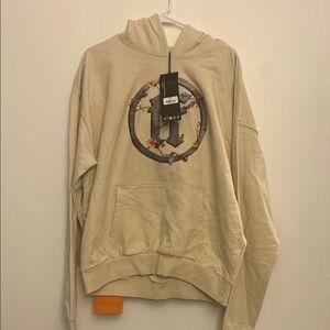 Beige Hoodie with Unique Logo